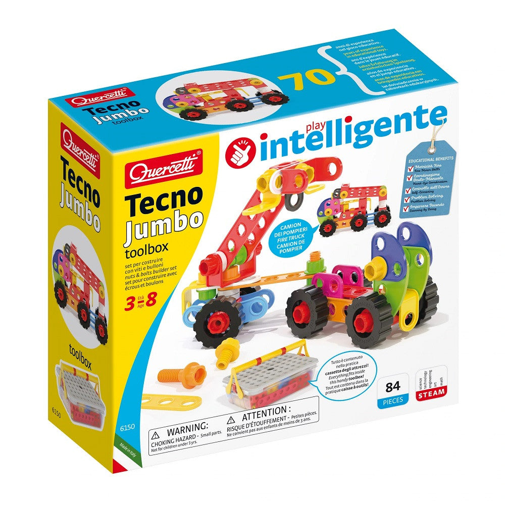 Quercetti joc Play Intelligente Tecno Jumbo Toolbox 3-8 ani+ 01