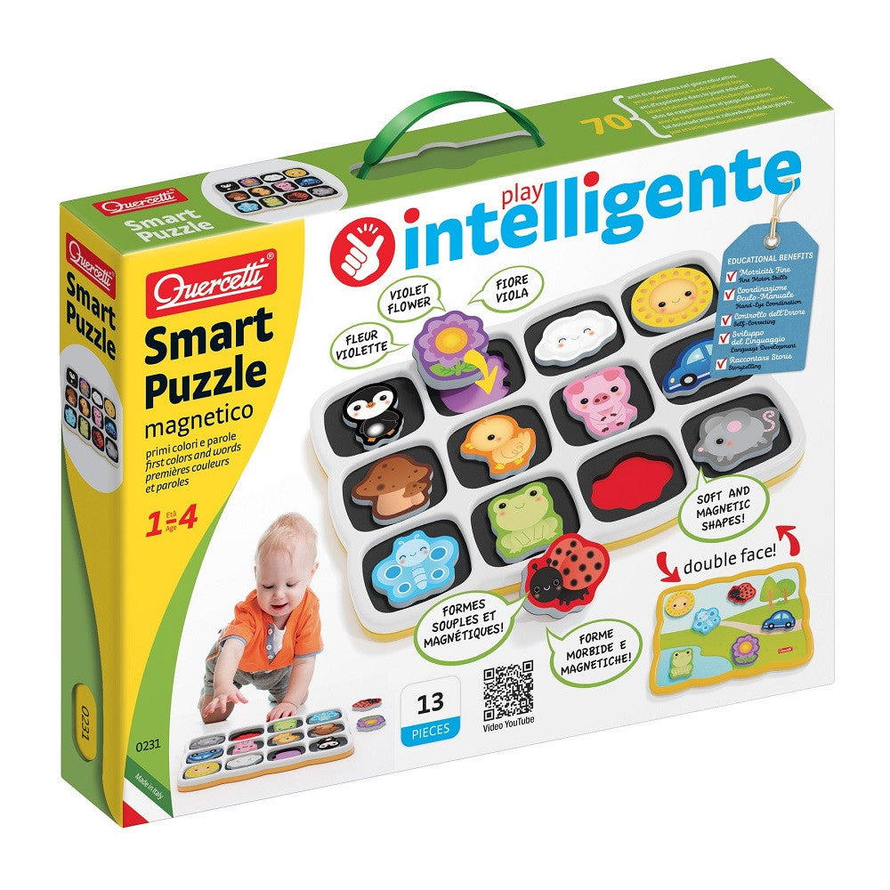 Quercetti joc puzzle Play Intelligente 1-4 ani, Primele culori 01 Imagine principală a produsului