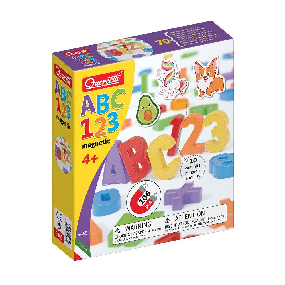 Quercetti joc set magnetic ABC 123 pentru  4 ani+ Q5465 01