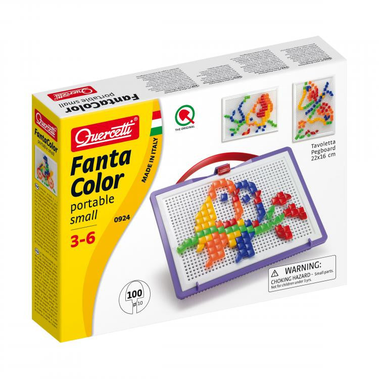 Quercetti joc tip mozaic Fantacolor pentru 3-6 ani, Portabil 01 Imagine principală a produsului
