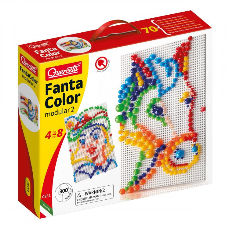 Quercetti joc tip mozaic Fantacolor pentru 4-8 ani 01 Imagine principală a produsului