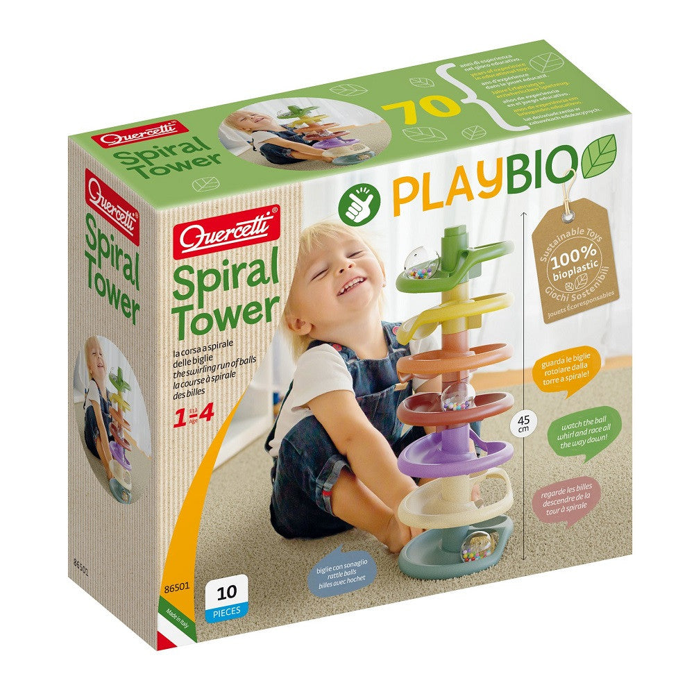 Quercetti joc Turnul Spirala Play Bio 1-4 ani, Spiral Tower 01 Imagine principală a produsului