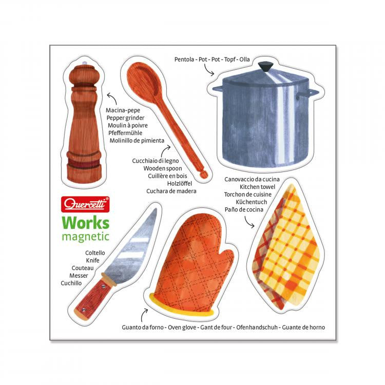 Quercetti joc Works Magnetic Puzzle Montessori  03