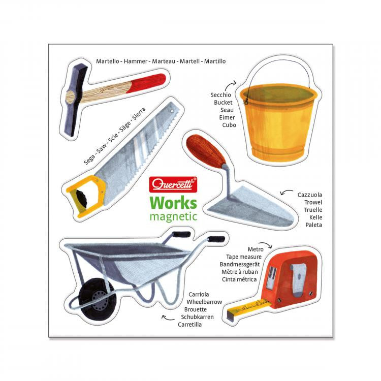 Quercetti joc Works Magnetic Puzzle Montessori  05