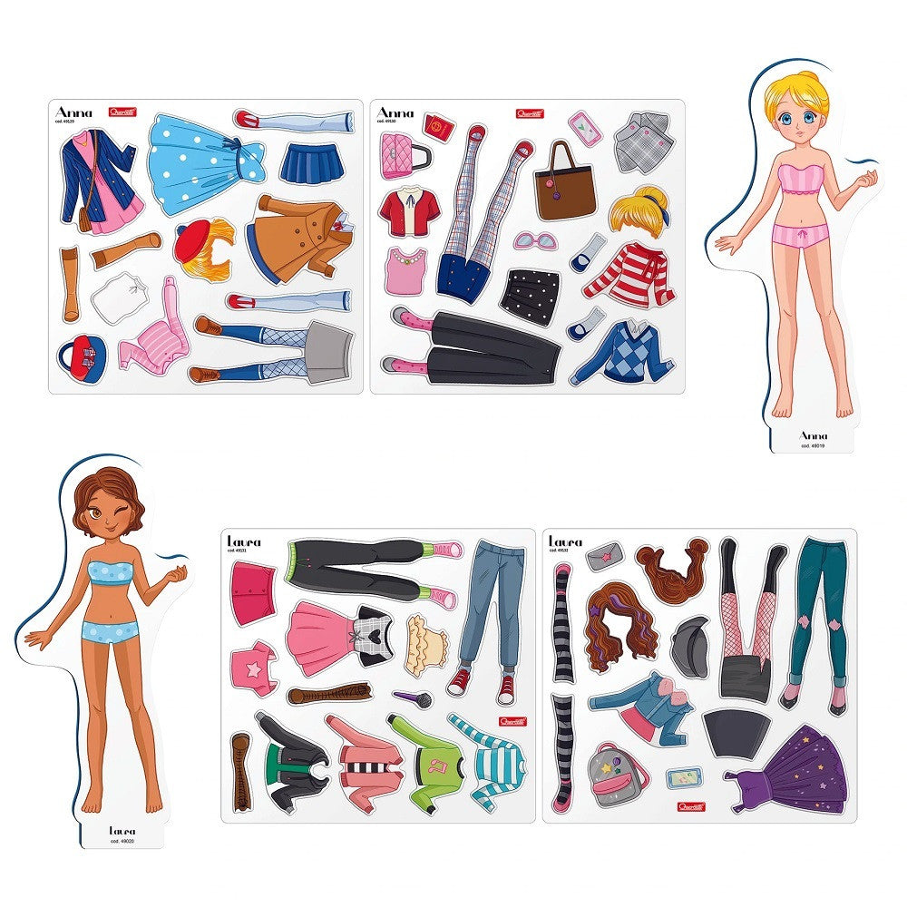 Quercetti joc Magnetic Fashion Best Friends 5-9 ani