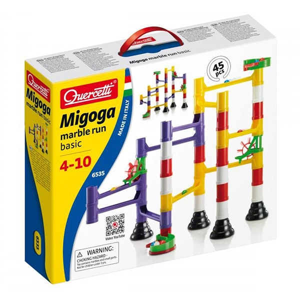 Quercetti Migoga Marble Run Basic cu 45 piese 4ani+ 6535