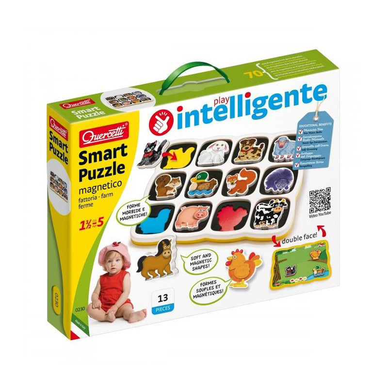 Quercetti puzzle magnetic Play Intelligente 18m+, 01