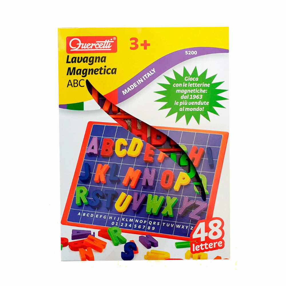 Quercetti tabla magnetica pentru 3 ani+, Litere Mari Basic 5200 Imagine principală a produsului