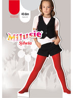 Milusie ciorap cu chilot fete SYLWIA 40 DEN 2-13 ani Bleumarin