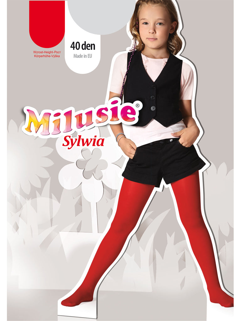 Milusie ciorap cu chilot fete SYLWIA 40 DEN 2-13 ani Bleumarin