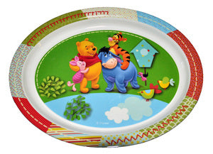 Disney Farfurie patchwork, ovala si plata , 6m+, Fara BPA