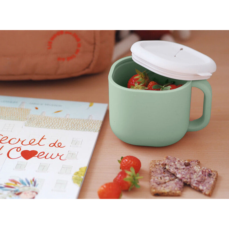Beaba recipient silicon pentru gustari 10m+ Sage Green