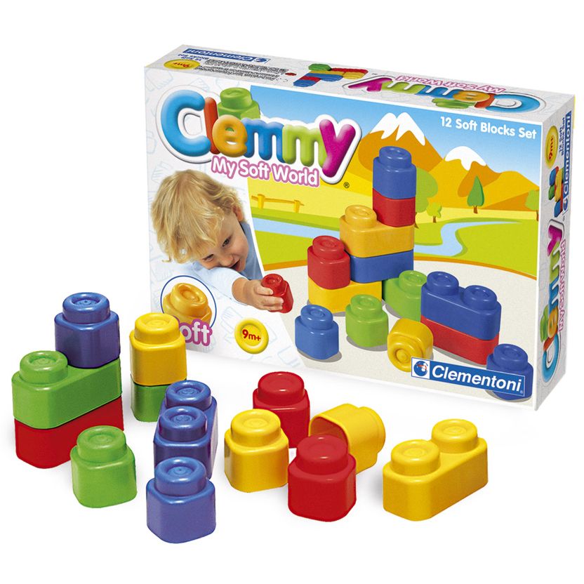 Clementoni set 12 cuburi Clemmy Plus  01