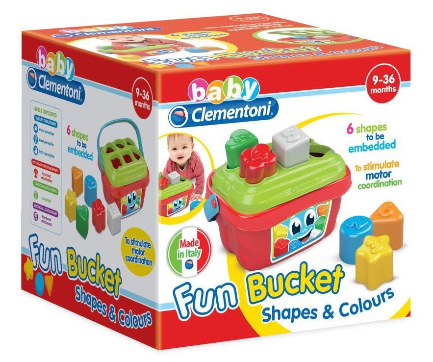 Clementoni Fun Bucket pentru copii de 9 luni 01