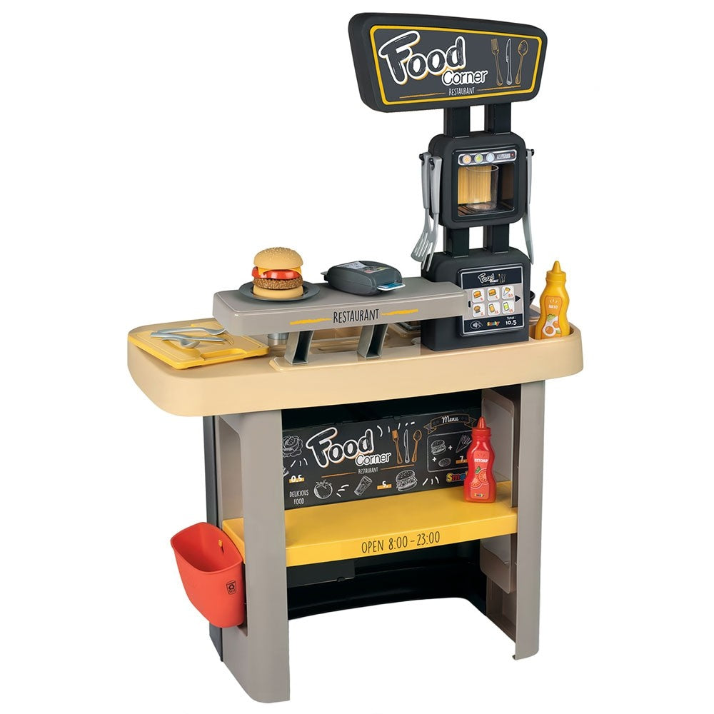 Smoby Restaurant pentru copii Food Corner 3 ani+ Negru  Imagine principală a produsului