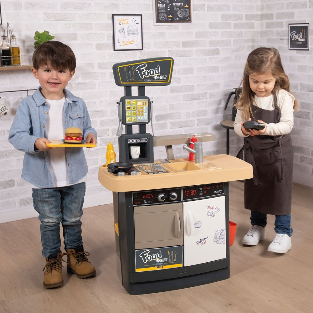 Smoby Restaurant pentru copii Food Corner 3 ani+ Negru 