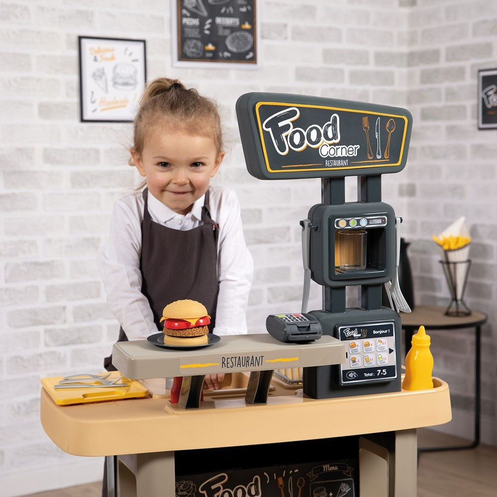 Smoby Restaurant pentru copii Food Corner 3 ani+ Negru 