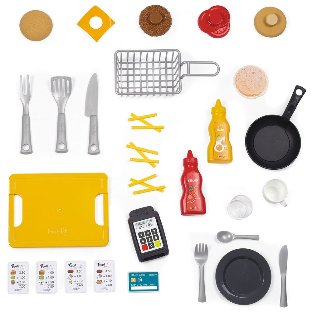Smoby Restaurant pentru copii Food Corner 3 ani+ Negru 