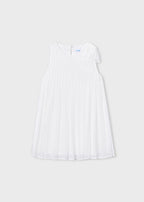 Mayoral rochita fete plisata fara maneci 5-10 ani Off-white