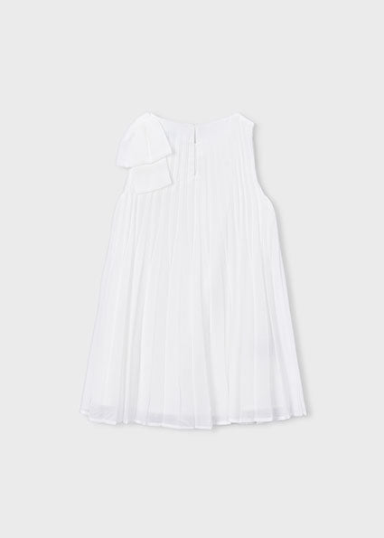 Mayoral rochita fete plisata fara maneci 5-10 ani Off-white