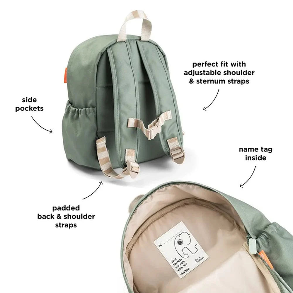 Done by Deer rucsac copii 3 ani+ Playground Green 7,5L
