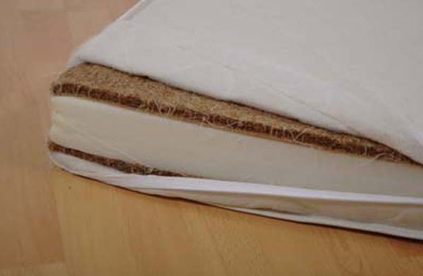 Saltea Lux din cocos/burete/cocos  pentru patuturi copii 120 x 60 x 10 cm Imagine principală a produsului