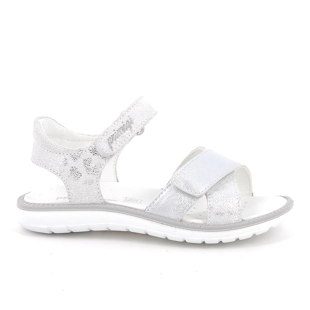 Primigi sandale fete cu piele 26-35 Argento e bianco