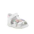 Primigi sandale fete piele Primii Pasi 18-25 Bianco cu floricele
