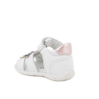 Primigi sandale fete piele Primii Pasi 18-25 Bianco cu floricele