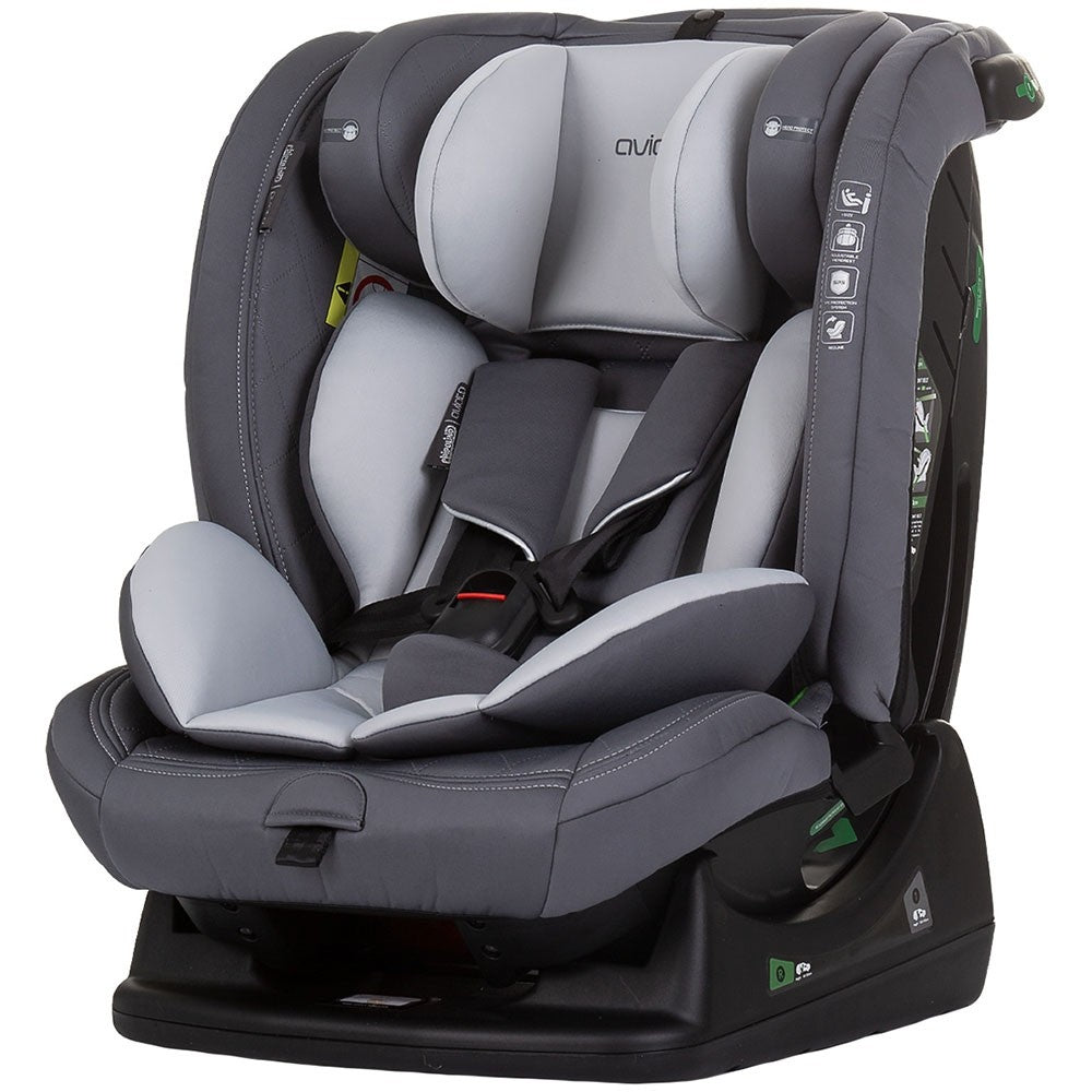 Chipolino scaun auto Aviato I-Size 40-150 cm R129 Ash Grey