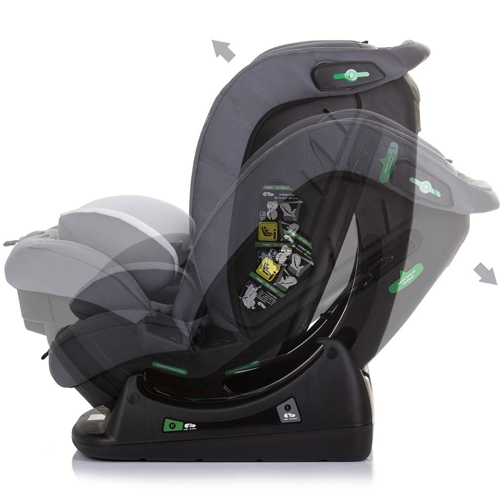 Chipolino scaun auto Aviato I-Size 40-150 cm R129 Ash Grey