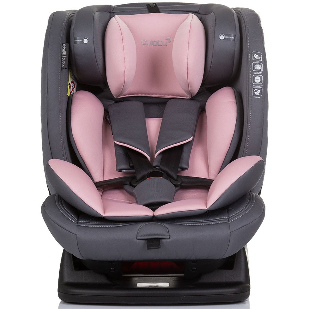 Chipolino scaun auto Aviato I-Size 40-150 cm R129 Flamingo