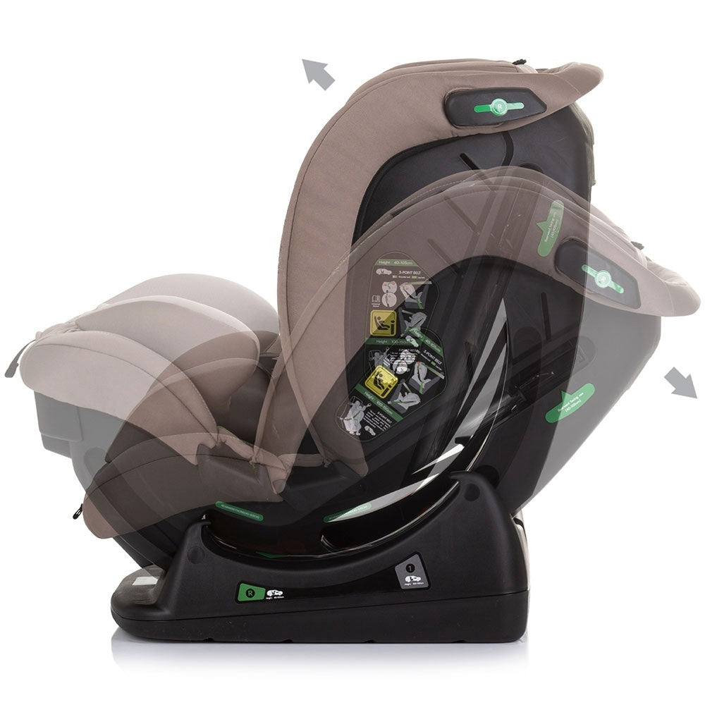 Chipolino scaun auto Aviato I-Size 40-150 cm R129 Macadamia