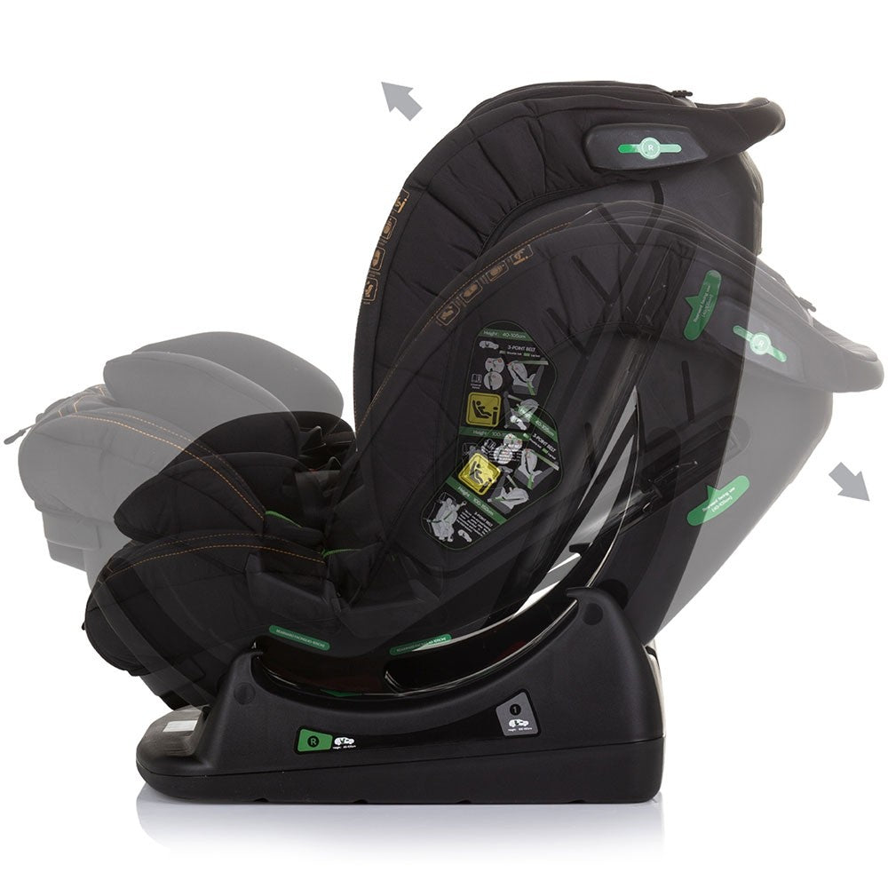 Chipolino scaun auto Aviato I-Size 40-150 cm R129 Obsidian