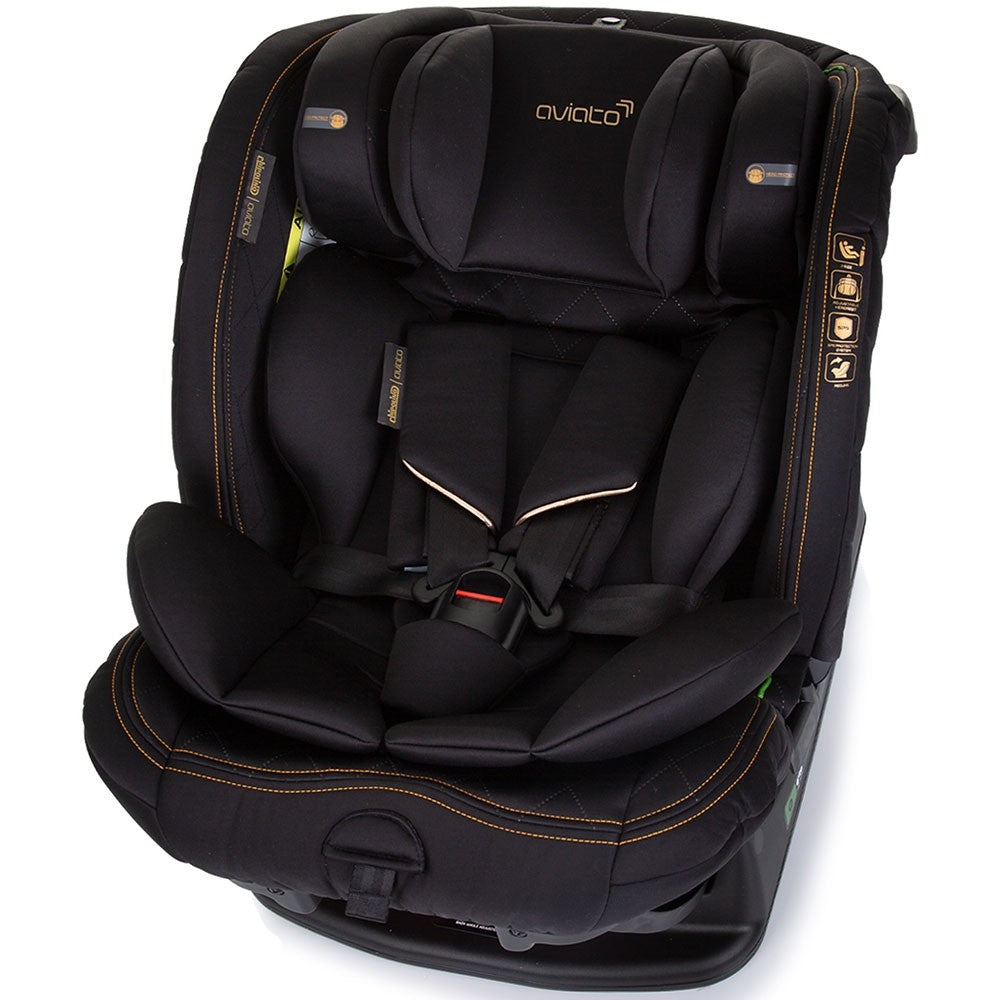 Chipolino scaun auto Aviato I-Size 40-150 cm R129 Obsidian