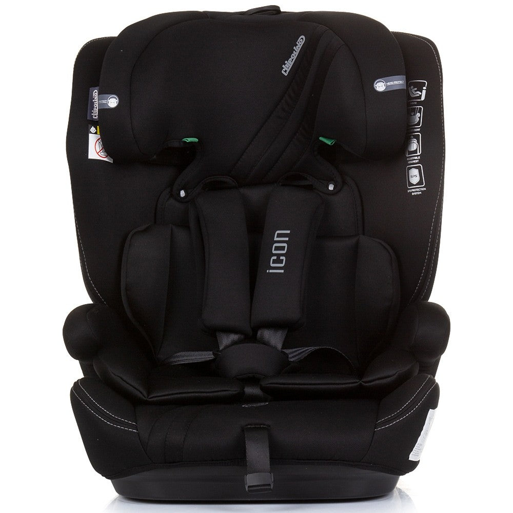Chipolino scaun auto Icon I-Size 76-150 cm Obsidian Imagine secundară a produsului