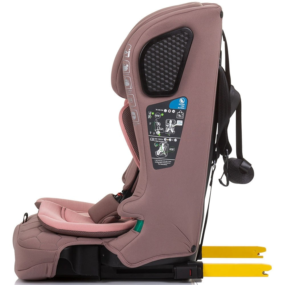 Chipolino scaun auto Lux X I-Size 76-150 cm cu sistem Isofix Flamingo