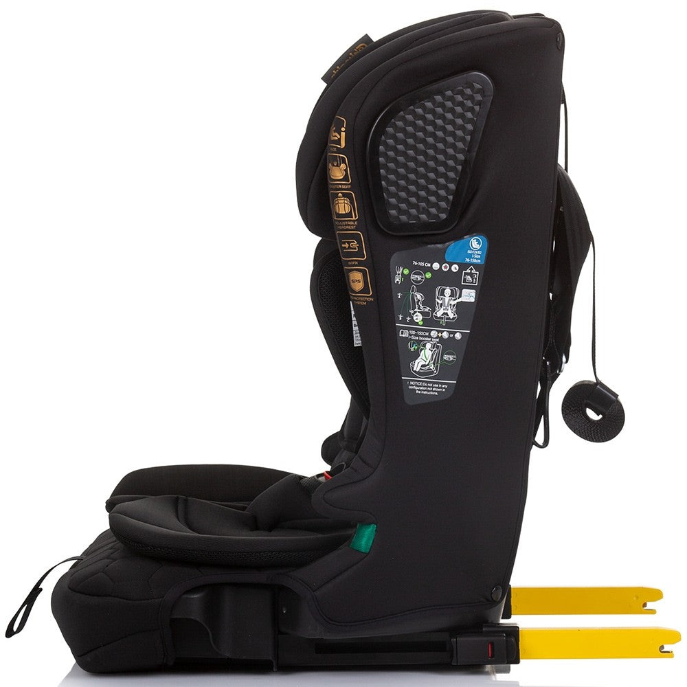 Chipolino scaun auto Lux X I-Size 76-150 cm cu sistem Isofix Obsidian