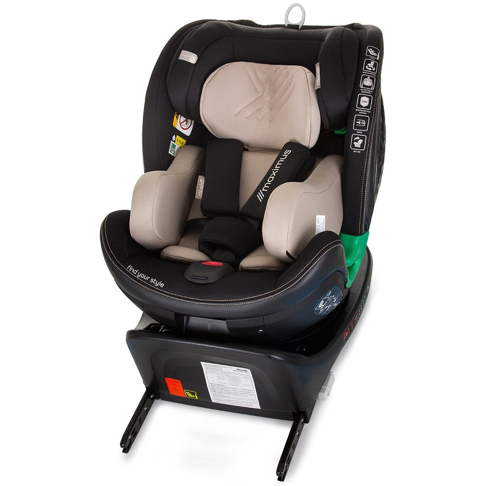 Chipolino scaun auto cu isofix Maximus I-Size 40-150 cm Macadamia 