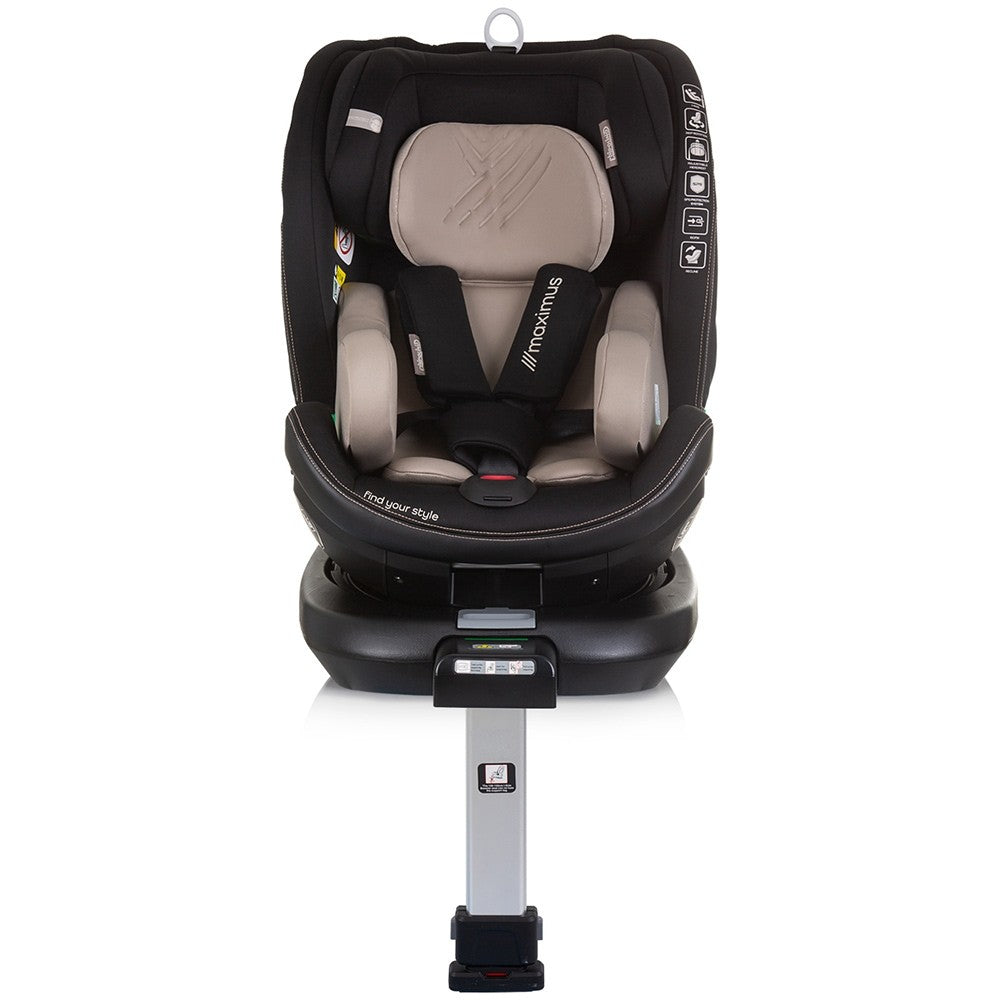 Chipolino scaun auto cu isofix Maximus I-Size 40-150 cm Macadamia 