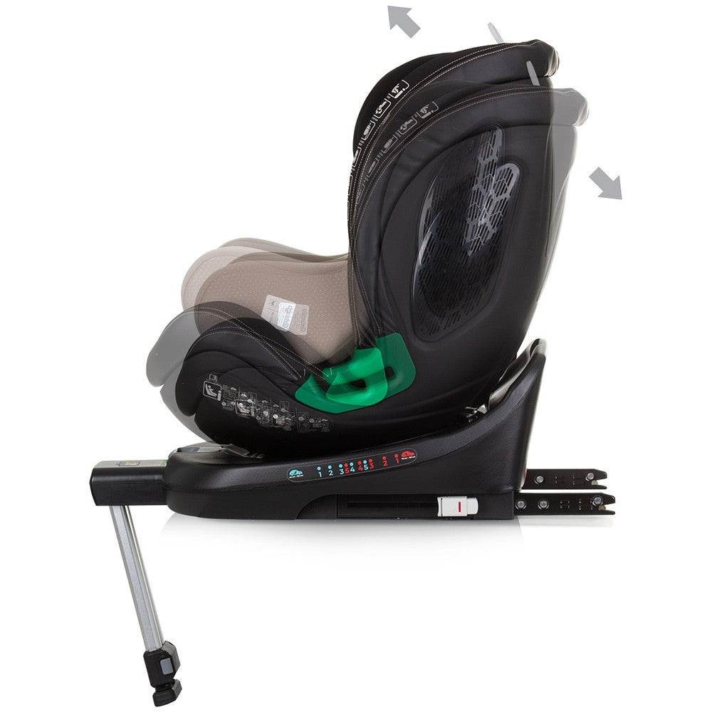 Chipolino scaun auto cu isofix Maximus I-Size 40-150 cm Macadamia 