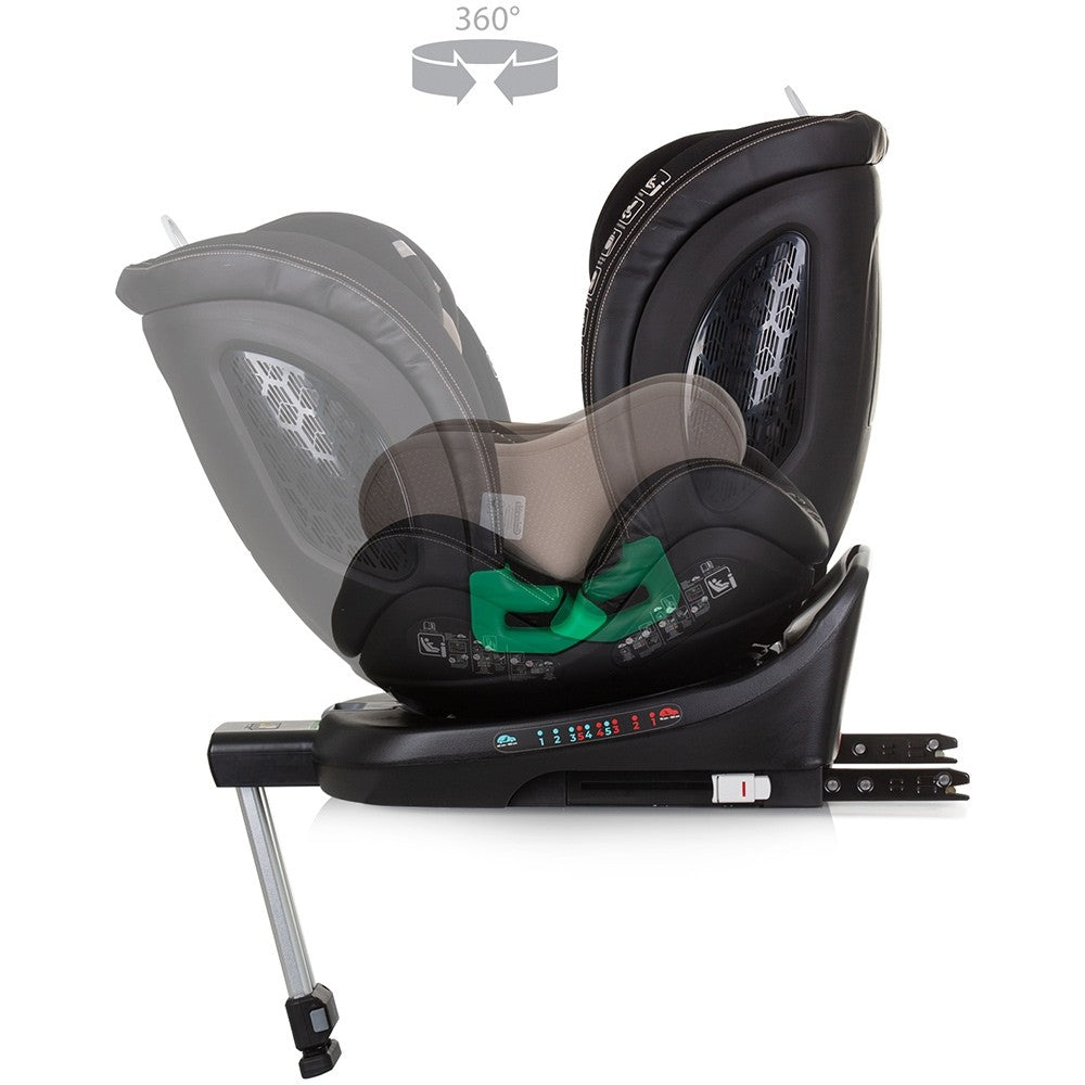 Chipolino scaun auto cu isofix Maximus I-Size 40-150 cm Macadamia 