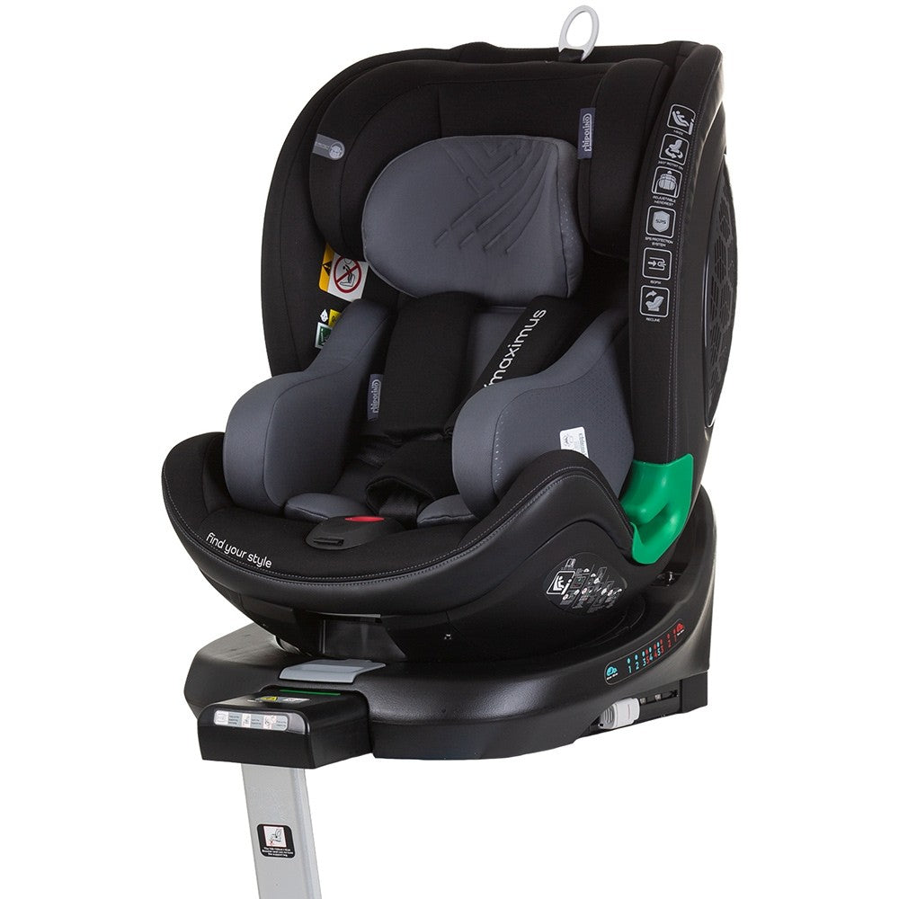 Chipolino scaun auto cu isofix Maximus I-Size 40-150 cm Obsidian