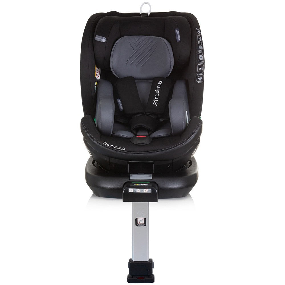 Chipolino scaun auto cu isofix Maximus I-Size 40-150 cm Obsidian