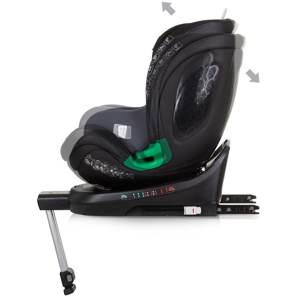 Chipolino scaun auto cu isofix Maximus I-Size 40-150 cm Obsidian