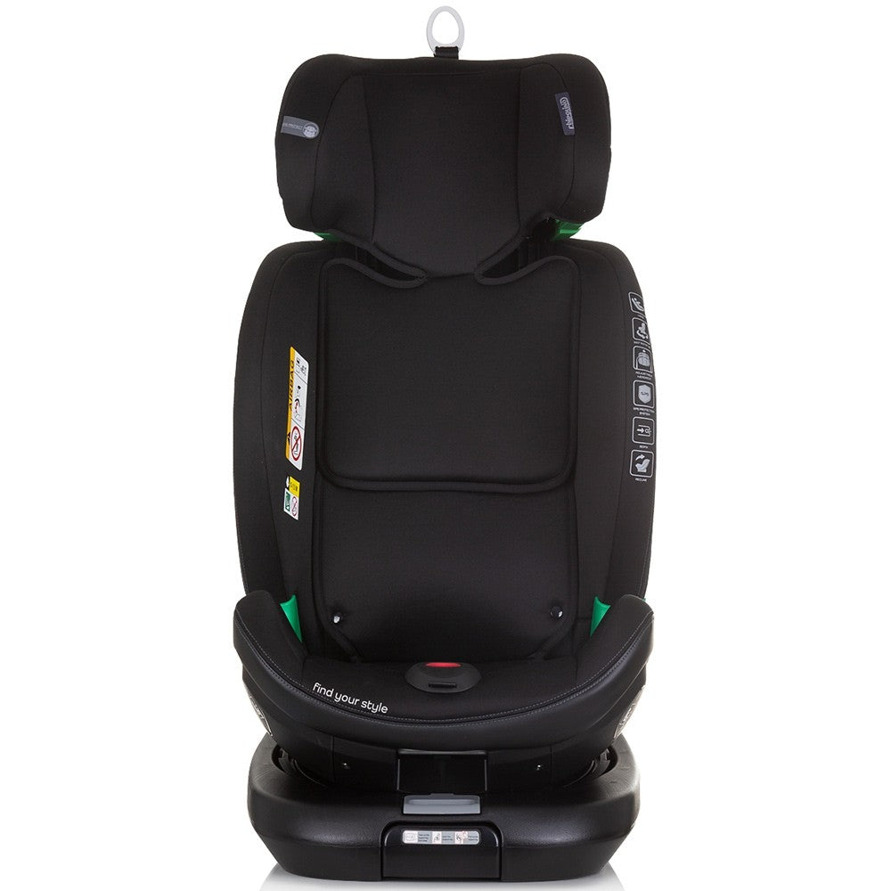 Chipolino scaun auto cu isofix Maximus I-Size 40-150 cm Obsidian