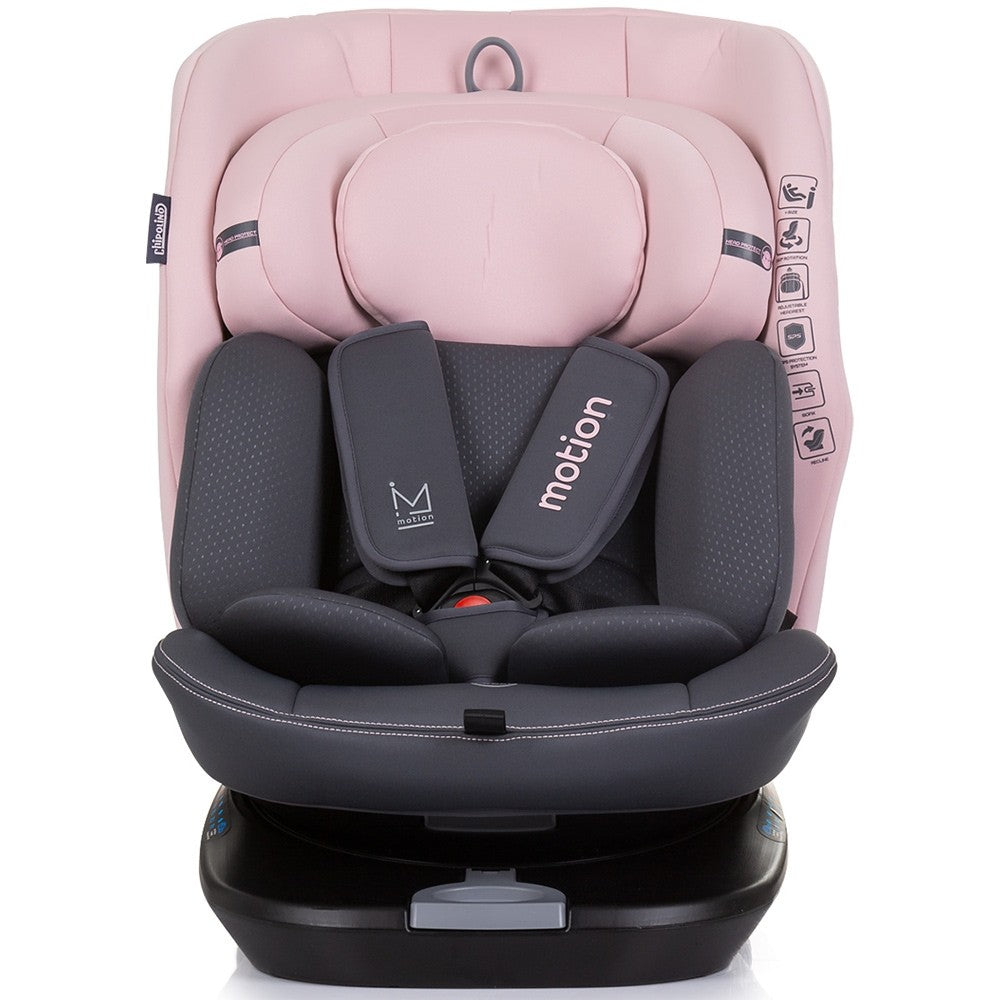 Chipolino scaun auto cu isofix Motion I-Size 40-150 cm Flamingo