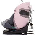 Chipolino scaun auto cu isofix Motion I-Size 40-150 cm Flamingo