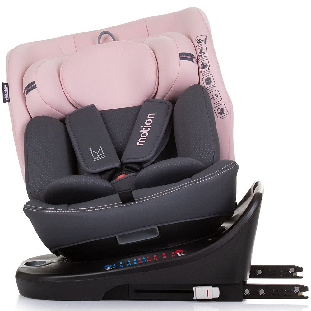 Chipolino scaun auto cu isofix Motion I-Size 40-150 cm Flamingo