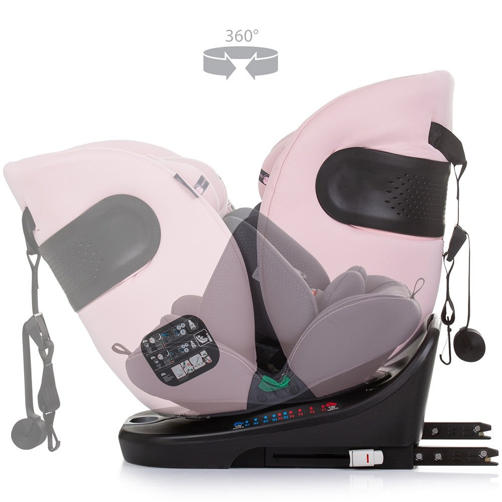 Chipolino scaun auto cu isofix Motion I-Size 40-150 cm Flamingo